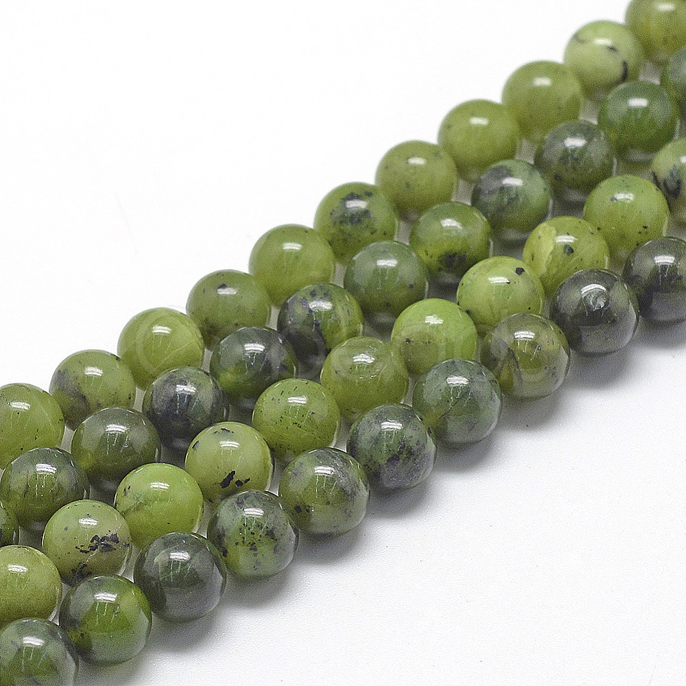 Natural Canada Jade Beads Strands Cobeads.com