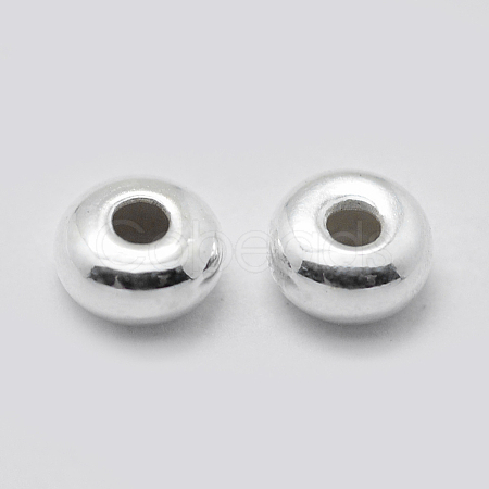 Sterling Silver Spacer Beads, Rondelle, Silver, 3x1.5mm, Hole: 1mm ...