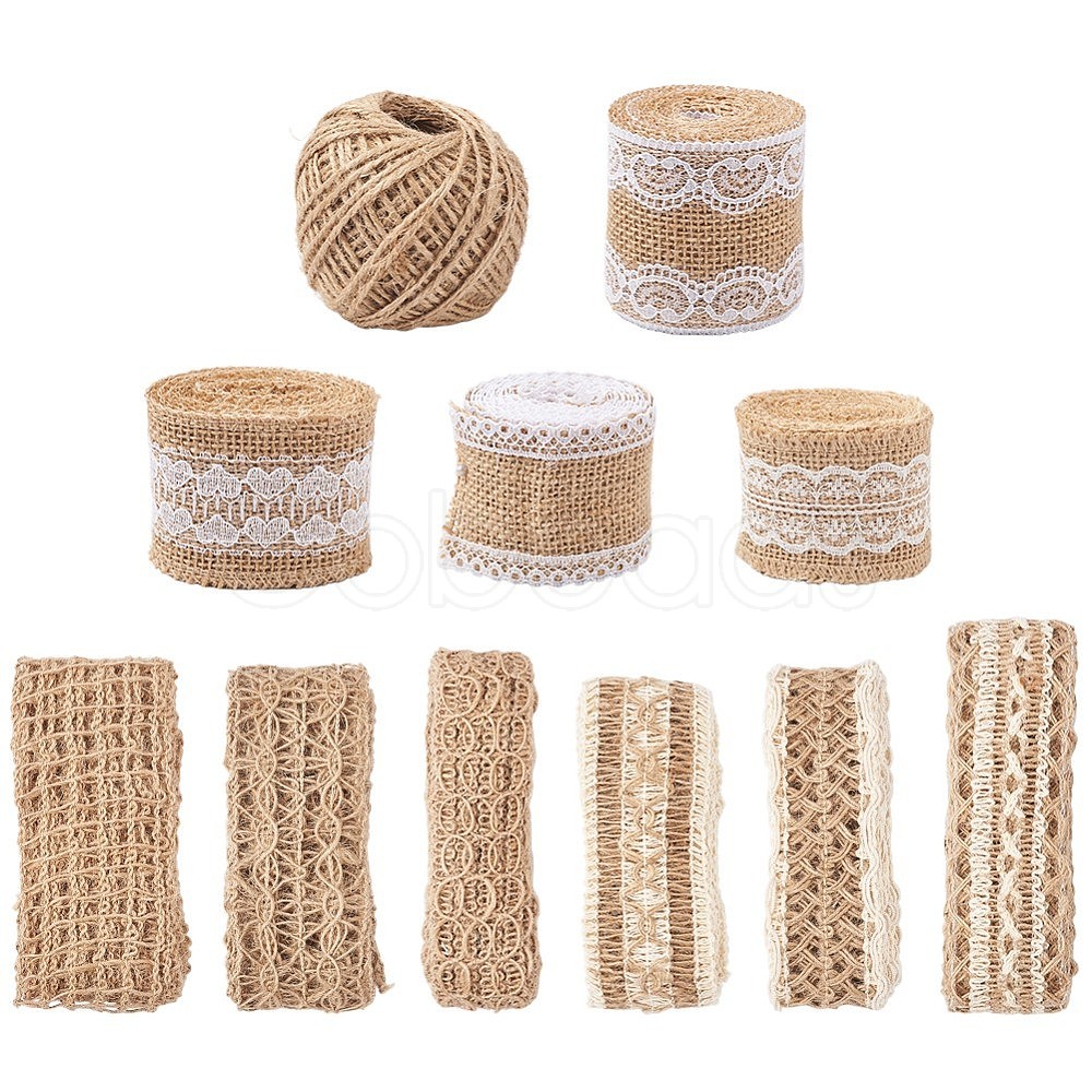 Burlap Ribbons Cobeads.com