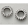 Antique Silver Tibetan Silver Donut Beads AB333-NF-1