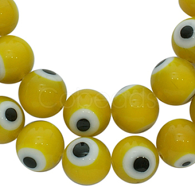 Handmade Italianate Lampwork Beads Strands D217-8mm-5-1