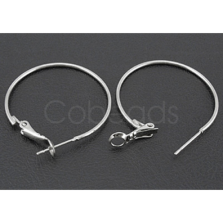 Brass Hoop Earrings EC108-4NF-1