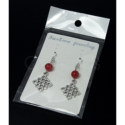 Dangle Rhombus Earrings EJEW-JE00184-1