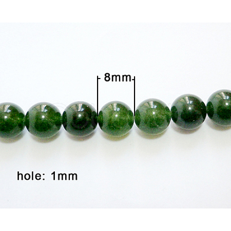 Natural White Jade Beads Strands G-Q611-3-1