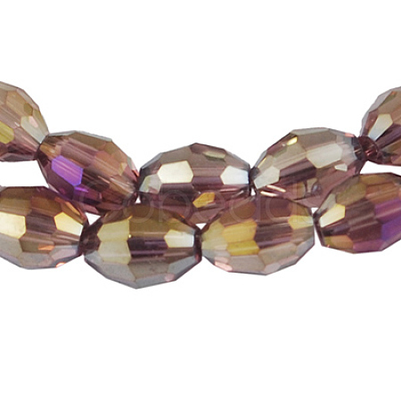 Glass Beads Strands GC4X6MMC03Y-AB-1