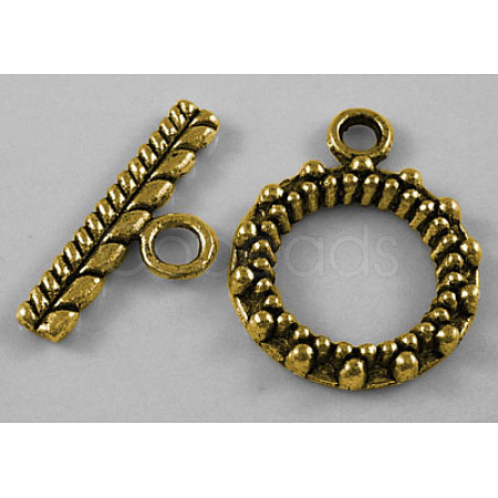 Tibetan Style Alloy Toggle Clasps GLF1061Y-NF-1
