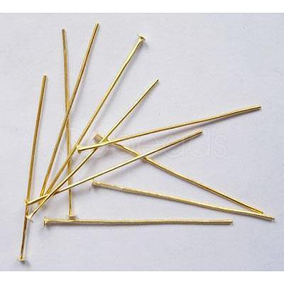 Brass Flat Head Pins HPC4.5cm-G-1