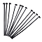 Iron Flat Head Pins, Cadmium Free & Lead Free, Gunmetal, 36x0.75~0.8mm, 20 Gauge, about 6800pcs/1000g, Head: 2mm