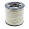 Korean Faux Suede Cord, Faux Suede Lace, with PU Leather, Beige, 3x1.5mm, about 100yards/roll(300 feet/roll)