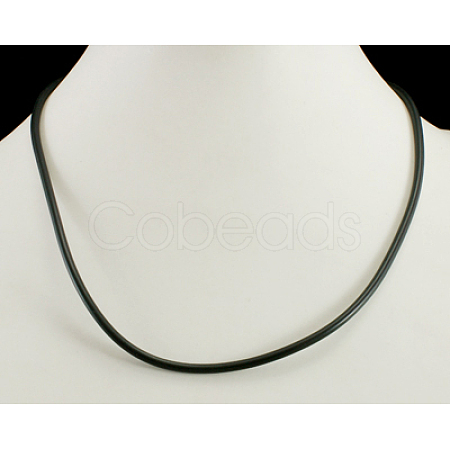Rubber Cord with Brass Findings NFS164-3-1