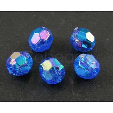 Eco-Friendly Transparent Acrylic Beads PL642-32-1
