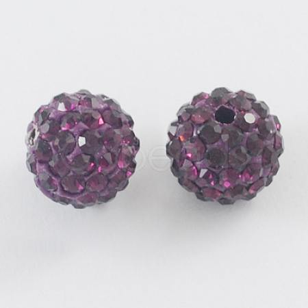 Pave Disco Ball Beads RB-A140-8mm-1-1