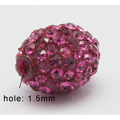 Resin Rhinestone Beads RESI-Q018-1-1