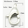 Tarnish Resistant 304 Stainless Steel Lobster Claw Clasps STAS-Q048-2-1