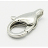 Tarnish Resistant 304 Stainless Steel Lobster Claw Clasps STAS-Q048-2-2