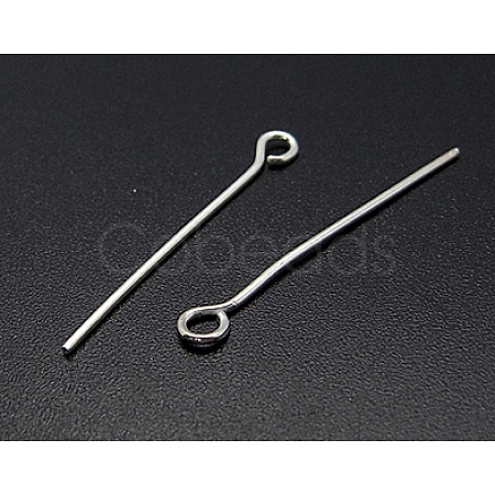 Sterling Silver Eye Pin STER-A011-8-1