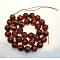 Natural Gemstone Beads, Round, Dyed & Heated, Tiger Eye, Grade A, FireBrick, 10mm