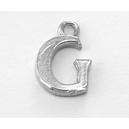 Alloy Letter Charms ZP4-G-1