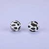 Printed Round Silicone Focal Beads SI-JX0056A-51-1