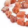 Rough Raw Natural Carnelian Beads Strands G-F595-I07-2