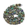 Natural Azurite Beads Strands G-G053-B20-02-3