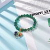 Natural Green Aventurine Stretch Bracelet BJEW-JB08747-04-2