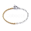 304 Stainless Steel Chain Bracelets BJEW-JB05238-1