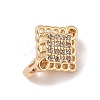 Brass Micro Pave Cubic Zirconia Spacer Bars KK-B100-071G-3