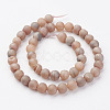 Electroplated Natural Agate Bead Strands G-P222-04-2