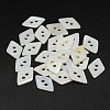 Rhombus 2-Hole Shell Buttons SHEL-P012-17-1