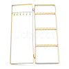 Iron Jewelry Display Folding Screen Stands with 2 Folding Panels ODIS-F001-02G-3