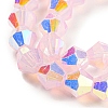 Baking Painted Transparent Glass Beads Strands GLAA-F029-TM6mm-09-3