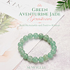 SUNNYCLUE Natural Green Aventurine Round Beads Stretch Bracelets BJEW-PH0001-8mm-24-5
