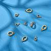 10Pcs 2 Style Brass Micro Pave Clear Cubic Zirconia Charms FIND-SZ0005-89-3