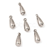 Non-Tarnish 201 Stainless Steel Tail Chain Drop Charms STAS-D061-04E-P-2