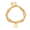 Brass Micro Pave Cubic Zirconia Bracelets for Women BJEW-U008-09G-1