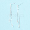 925 Sterling Silver Stud Earring Findings STER-P047-11A-S-2