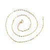 Brass Cable Chains Necklace for Women NJEW-P265-04G-3