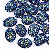 Electroplate Druzy Resin Cabochons X-CRES-T012-08B-1