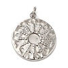 304 Stainless Steel Pendant Cabochon Settings STAS-K263-45P-1