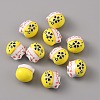 Handmade Porcelain Beads PORC-WH0016-02D-1