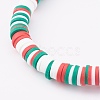 Polymer Clay Heishi Beaded Stretch Bracelets BJEW-JB06026-01-3