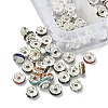 200Pcs 10 Colors Iron Flat Round Spacer Beads Sets RB-YW0001-07-2