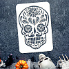 2Pcs 2 Styles Halloween PET Hollow Out Drawing Painting Stencils DIY-WH0394-0103-3