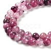 Natural Cherry Blossom Agate Beads Strands G-B076-A02-01-4