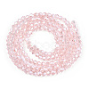 Transparent Electroplate Glass Beads Strands GLAA-F029-2mm-C26-2