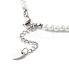Glass Pearl Round Beads Beaded Necklaces for Kid NJEW-JN03605-5