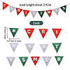 Merry Christmas Cloth Flag Banners DIY-WH0401-90-2