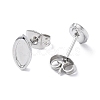 304 Stainless Steel Stud Earring Finding EJEW-I285-02P-2