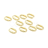 Cubic Zirconia Rectangle Hoop Earrings EJEW-E270-33G-3